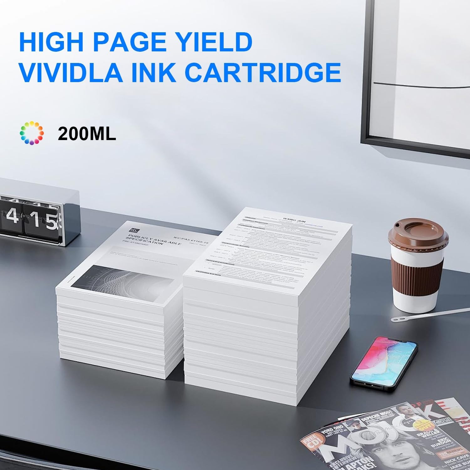 High Yield Tri-Color Ink Cartridge Replacement for Primera 53334 – Blue, Purple,