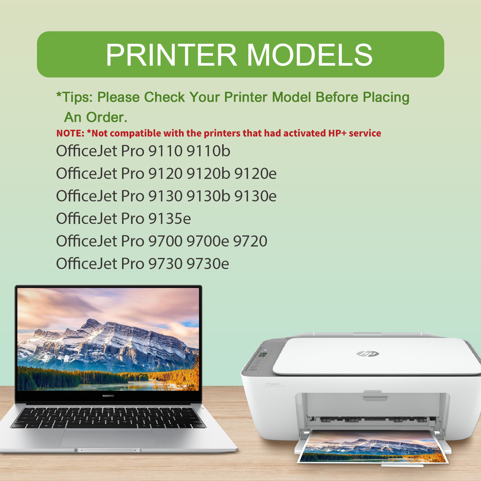 4PK 936e Ink Cartridges Compatible With HP 936XL OfficeJet Pro 9128e 9135e 9730e
