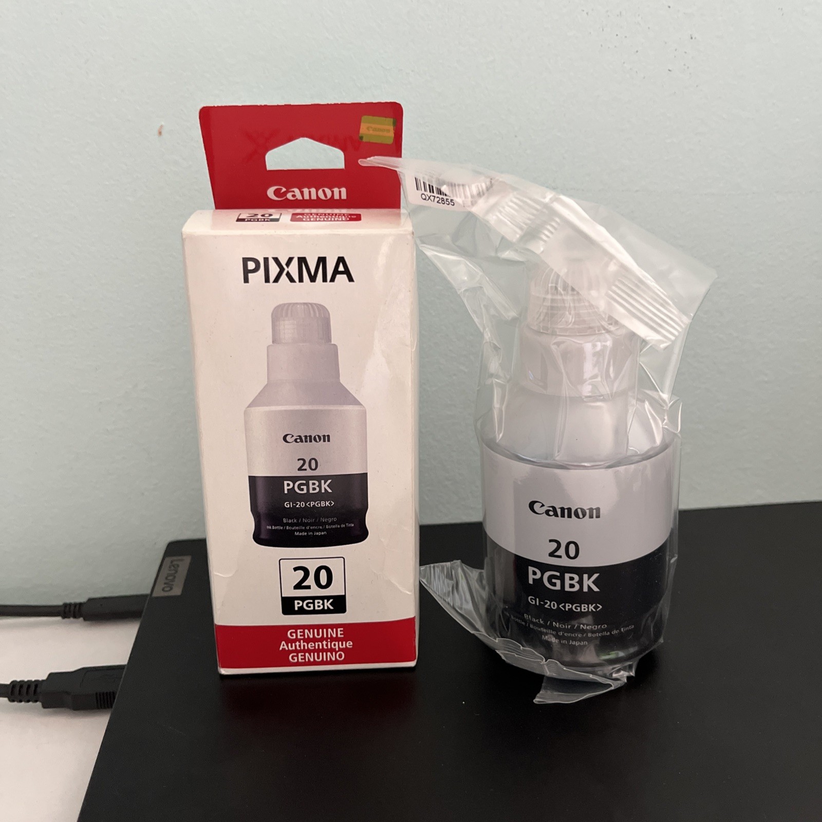Canon 2 PIXMA 20PGBK Black Ink Bottle for PIXMA G5020 G6020 G7020 MegaTank