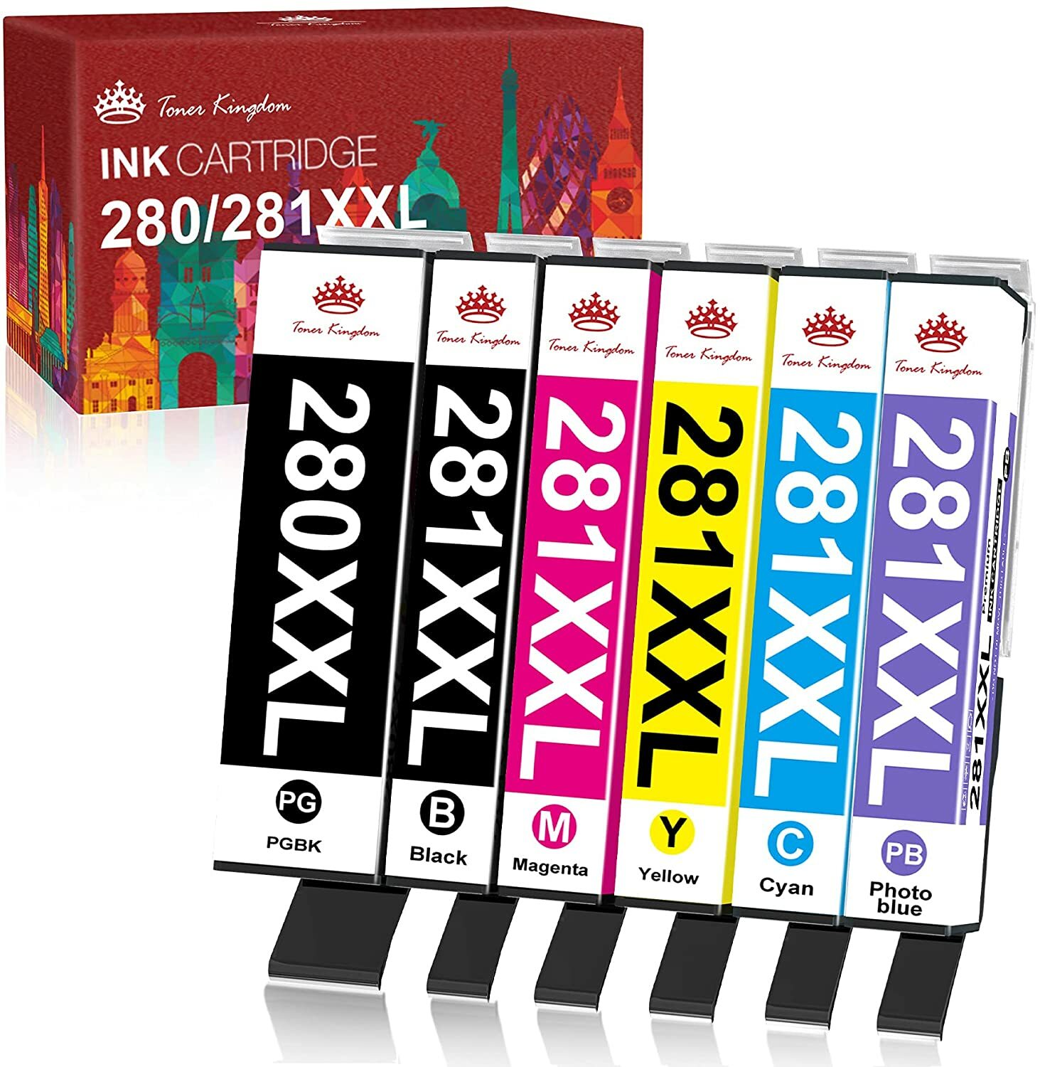 Ink Cartridge for Canon PGI-280XXL CLI-281XXL PIXMA TR7520 TR8520 TS9120 TS8220