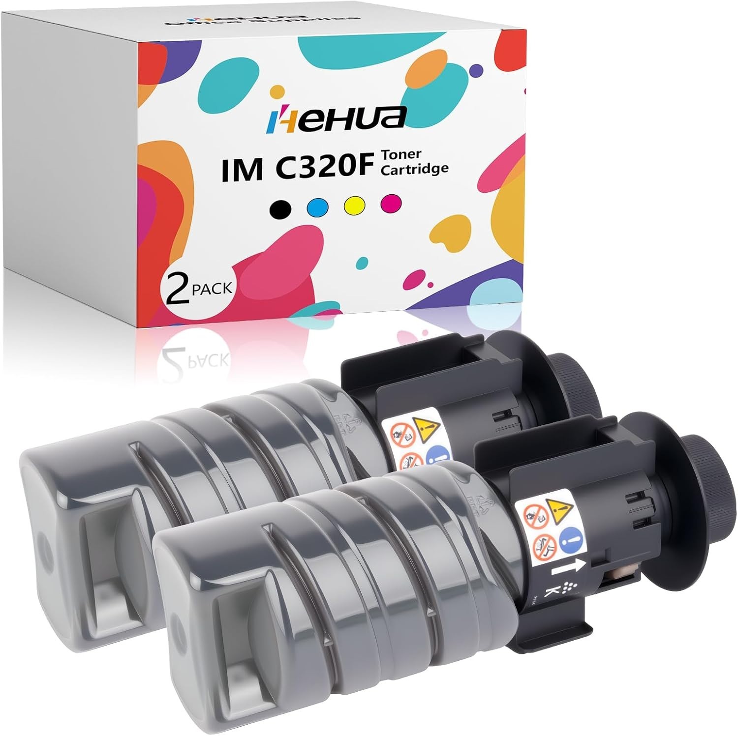 IM C320F IM C320BK 842726 Toner 2pk Black for IM C320F MC 320FW P C375 16K Yield