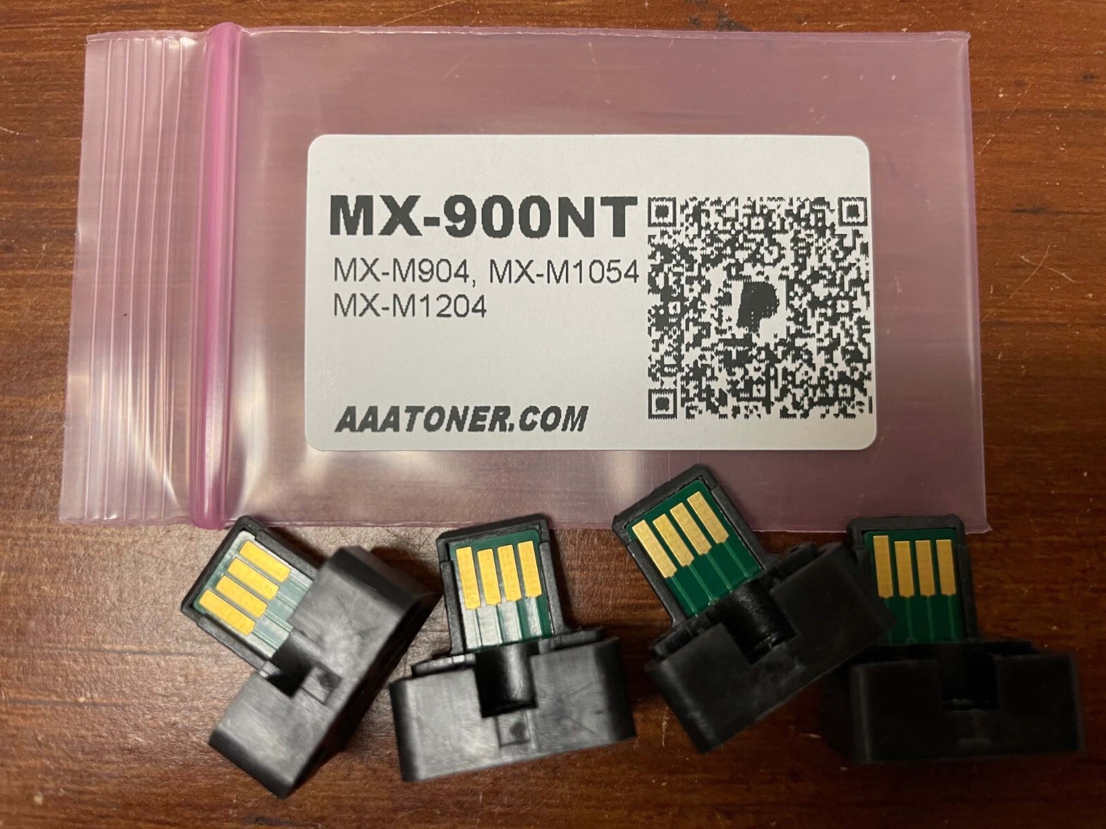 (4) MX-900NT Toner Reset Chip for Sharp MX-M904, MX-M1054, MX-M1204 Printer