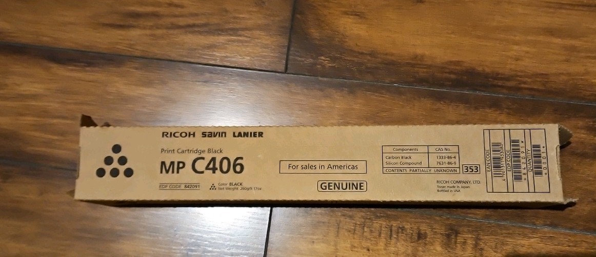 Ricoh MP C406 Black Toner Print Cartridge (842091)