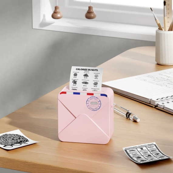 Phomemo M02S Portable Mini Pocket Printer with 1 roll of paper (Pink)