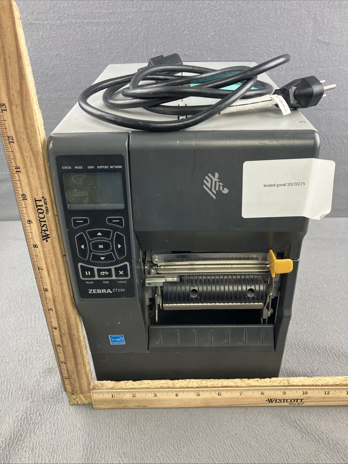 Zebra ZT230 Industrial Thermal Tranfer Label Printer Peel Rewind Ethernet USB