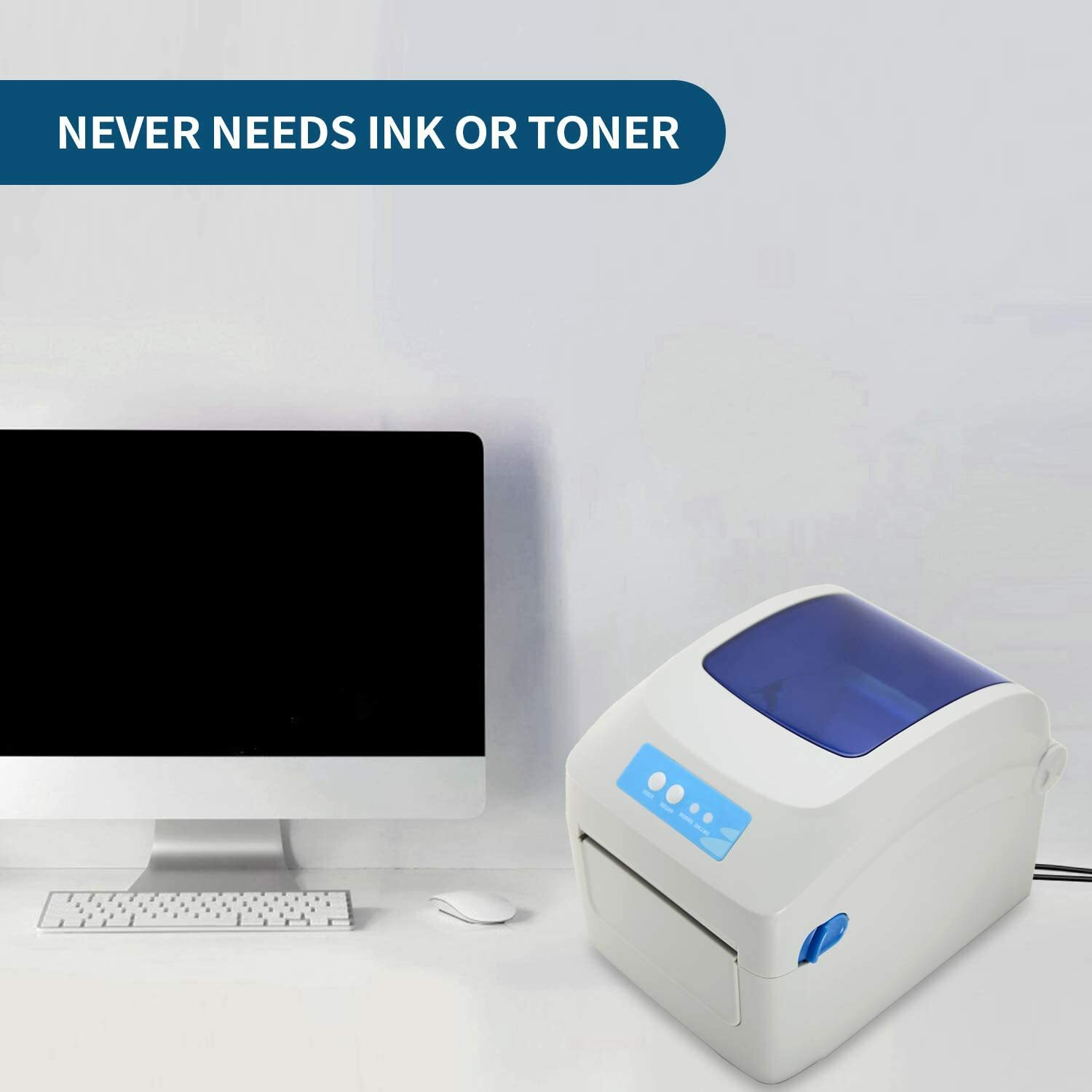 USB Label Printer, Thermal Printer, Barcode Shipping Label Printer 4×6 inch