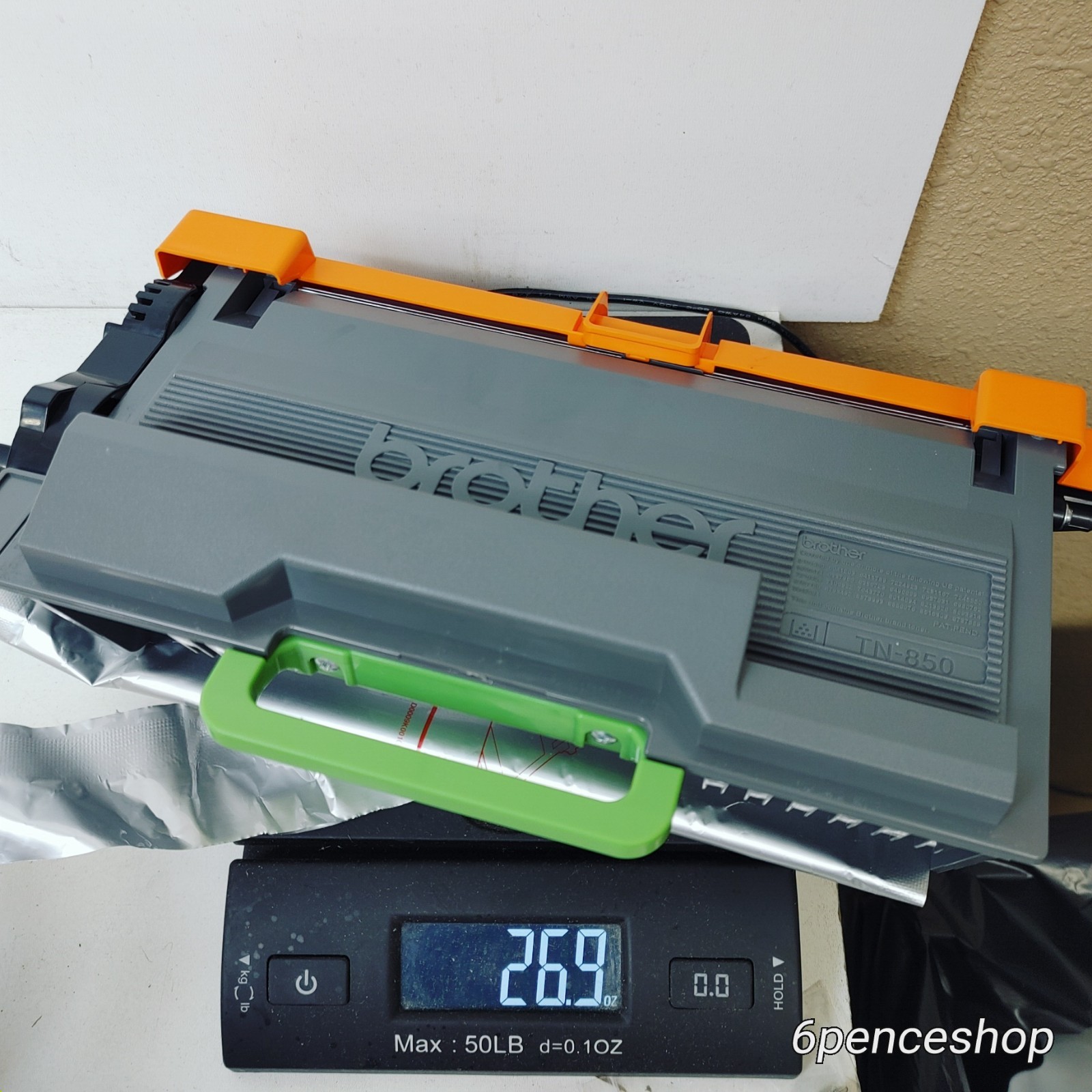 26.9oz/762g No Retail Box-Brother TN850 High Yield Black Toner Cartridge