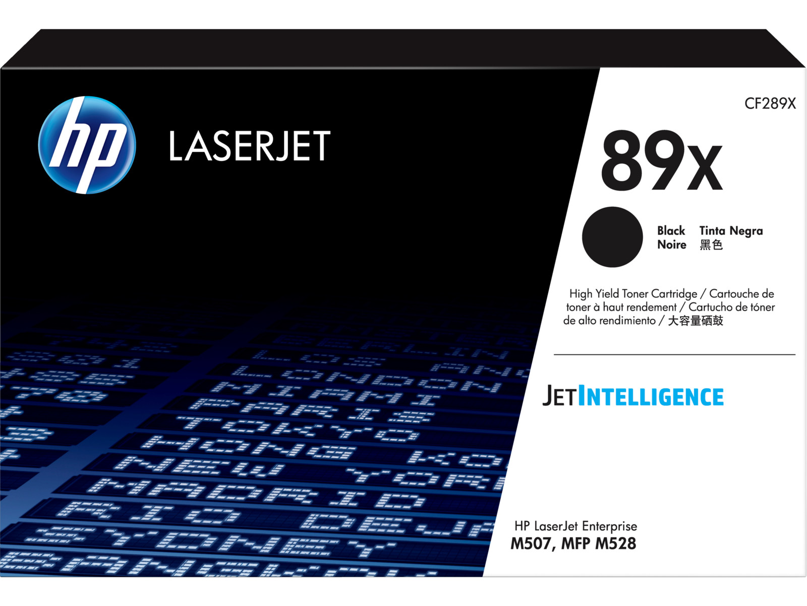 HP 89X High Yield Black Original LaserJet Toner Cartridge, ~10,000 pages, CF289X