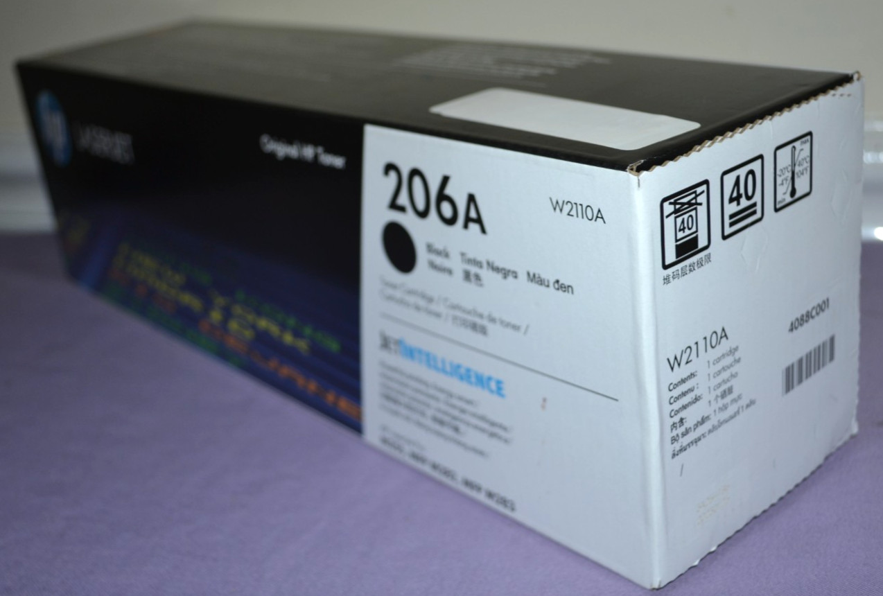 OEM HP 206A (W2110A) Black Toner Cartridge for LaserJet Pro M255, MFP M282—New