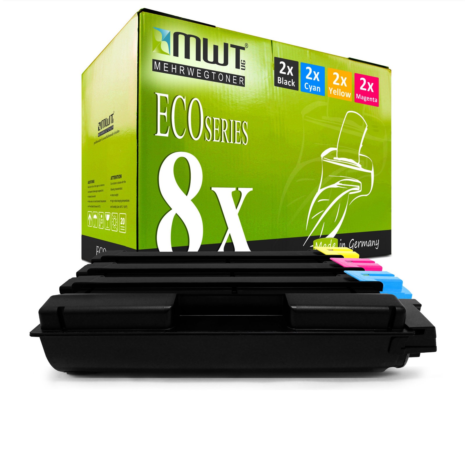 8x Toner replaces Kyocera TASKalfa 350 ci 351 ci approx. 6,000 / 12,000 pages