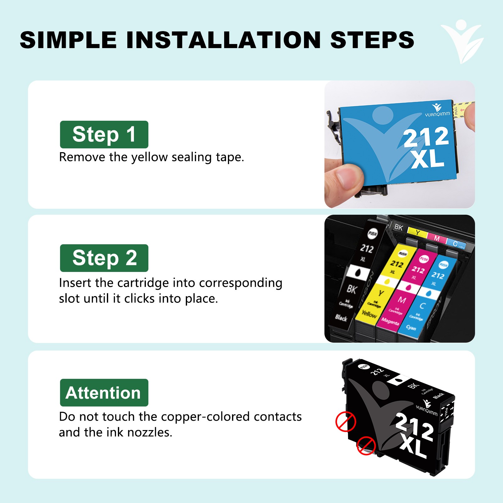 212XL T212XL Ink Cartridges For Epson WorkForce WF-2830 WF-2850 XP-4100 4105