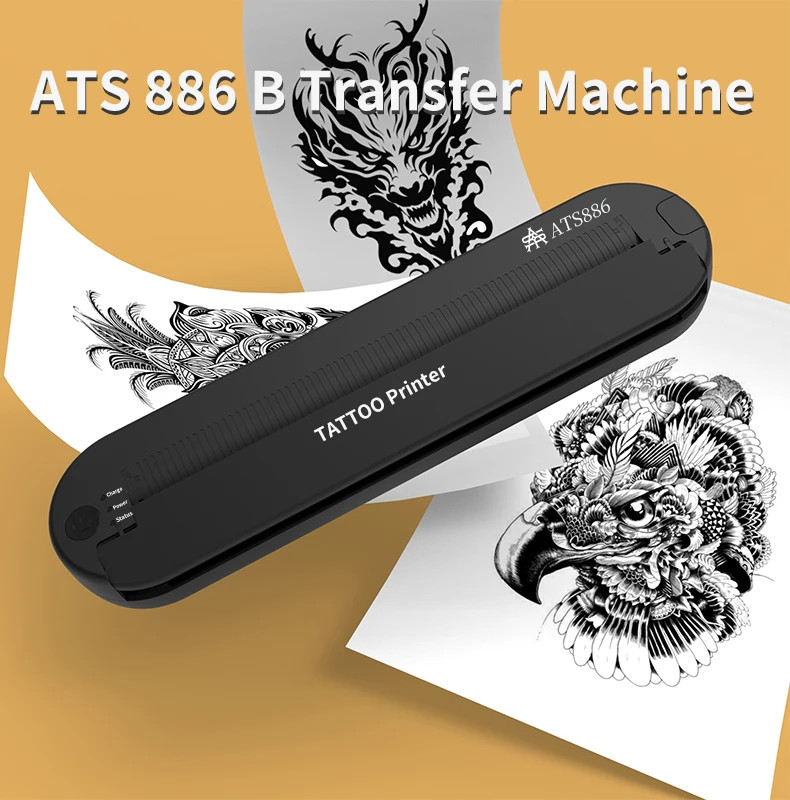 New Wireless Printer Tattoo Template Printer with 2000MAH Power Tattoo Printer