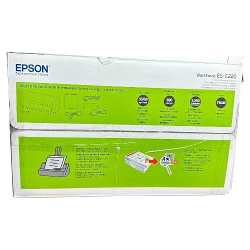NEW SEALED Epson WorkForce ES-C220 Color Document Scanner