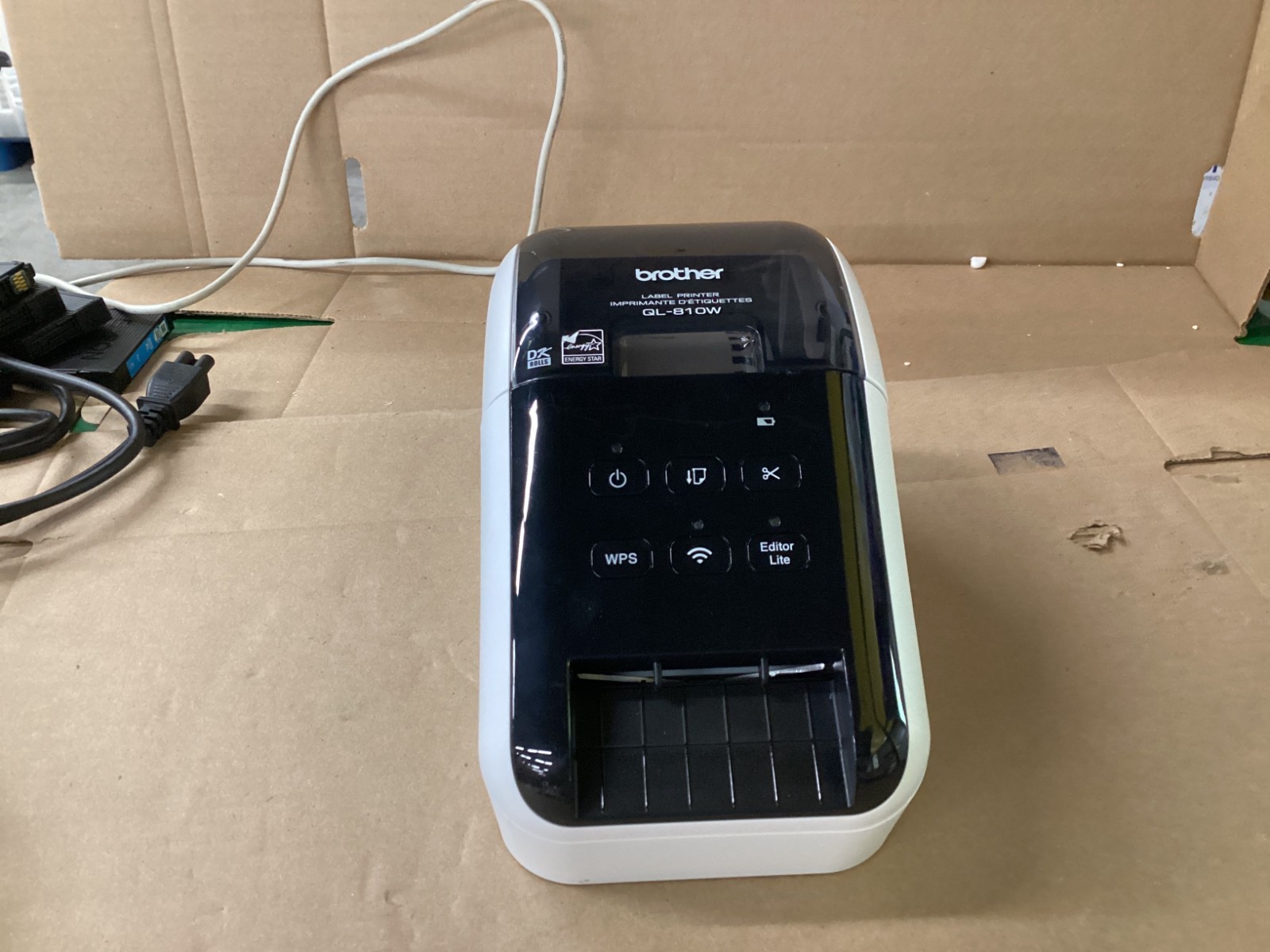 Brother QL-810W Ultra-fast Label Printer With Wireless Networking – Black/White