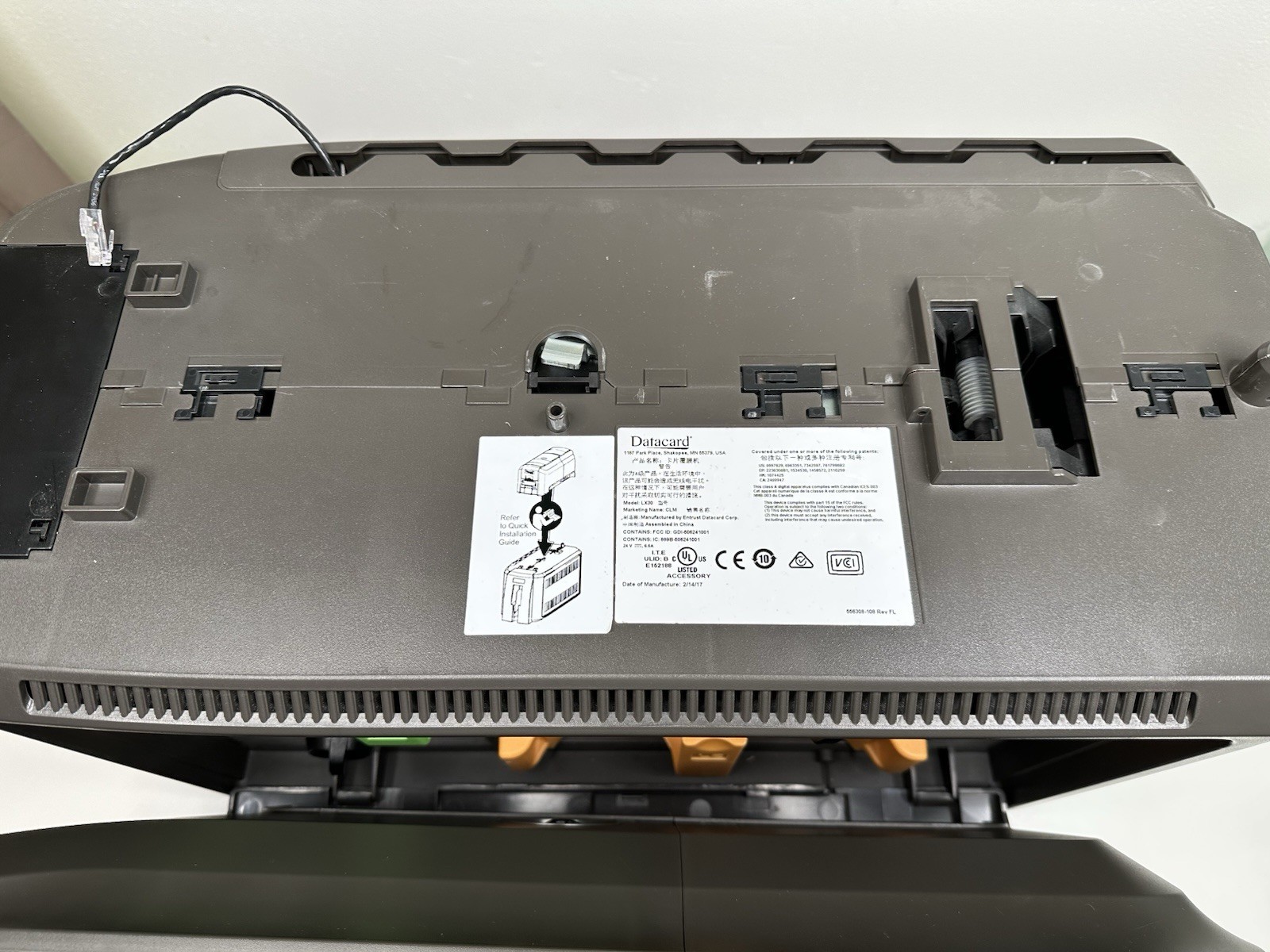 Entrust Datacard CD800 Color ID Card Printer (PX30) w/ CLM Expansion Base