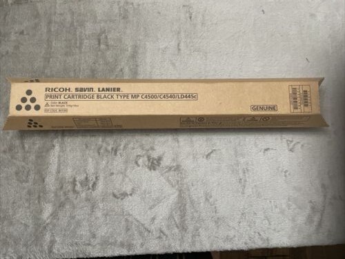 Genuine Ricoh Savin Lanier 841342 Type MP C4500/C4540/LD445c Print Cart. Black