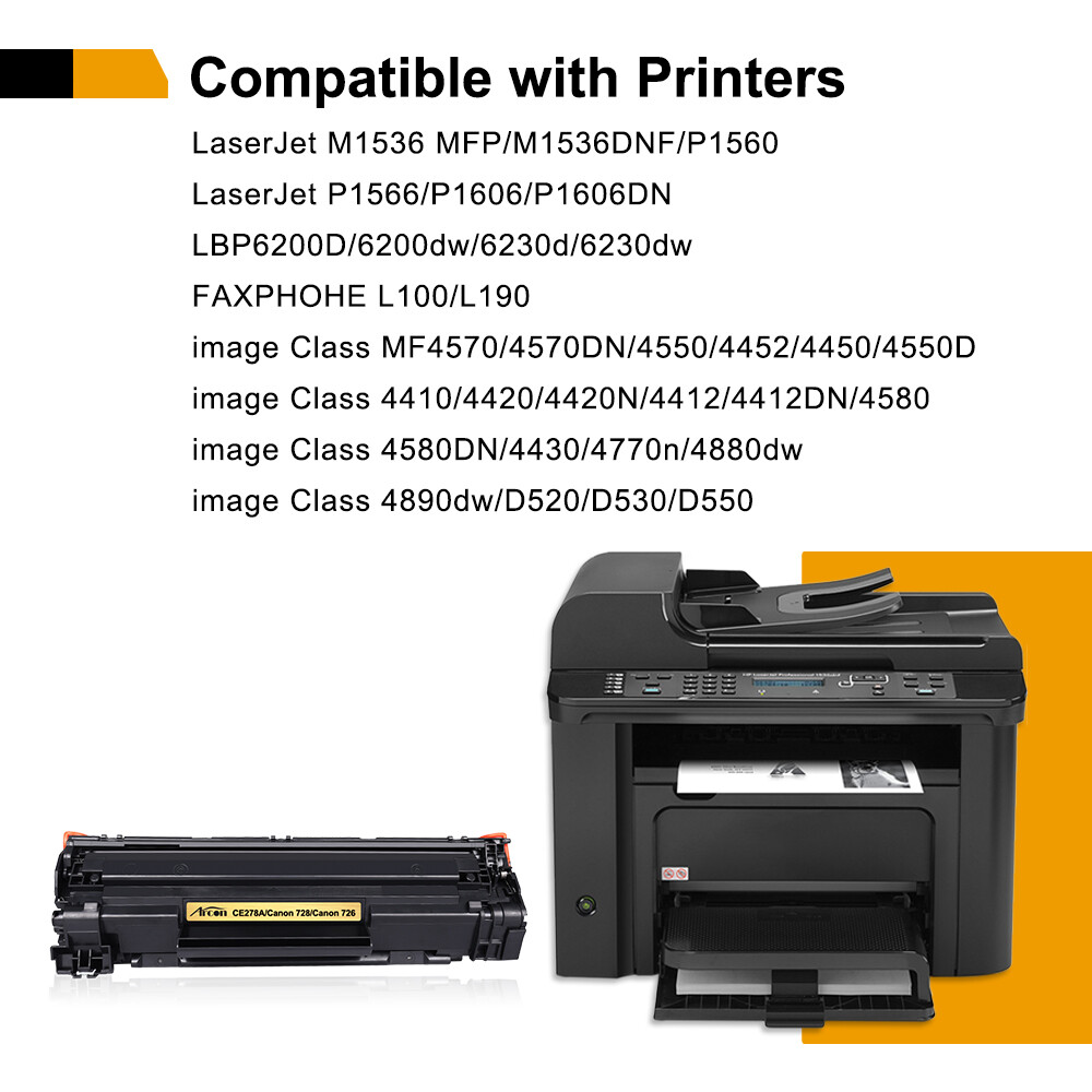 Black Toner Cartridge for HP CE278A 78A LaserJet P1606n P1606dn M1536dnf LOT