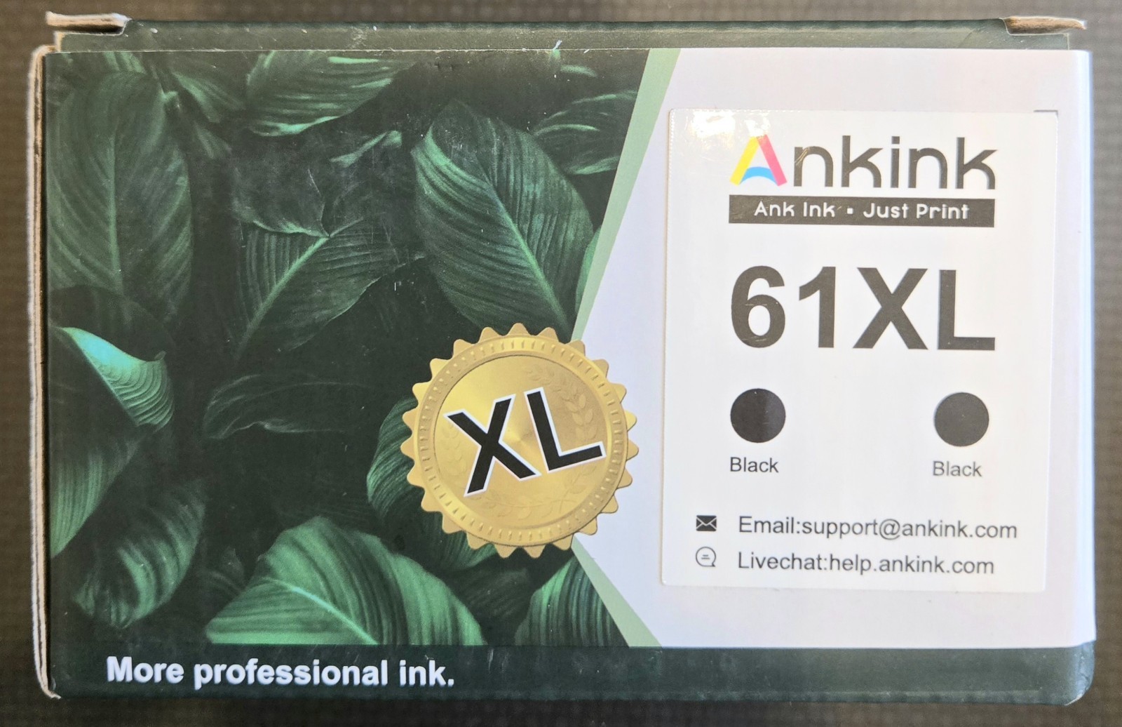 Ankink 61XL Ink Cartridge Replacement for HP 61 XL (Black)