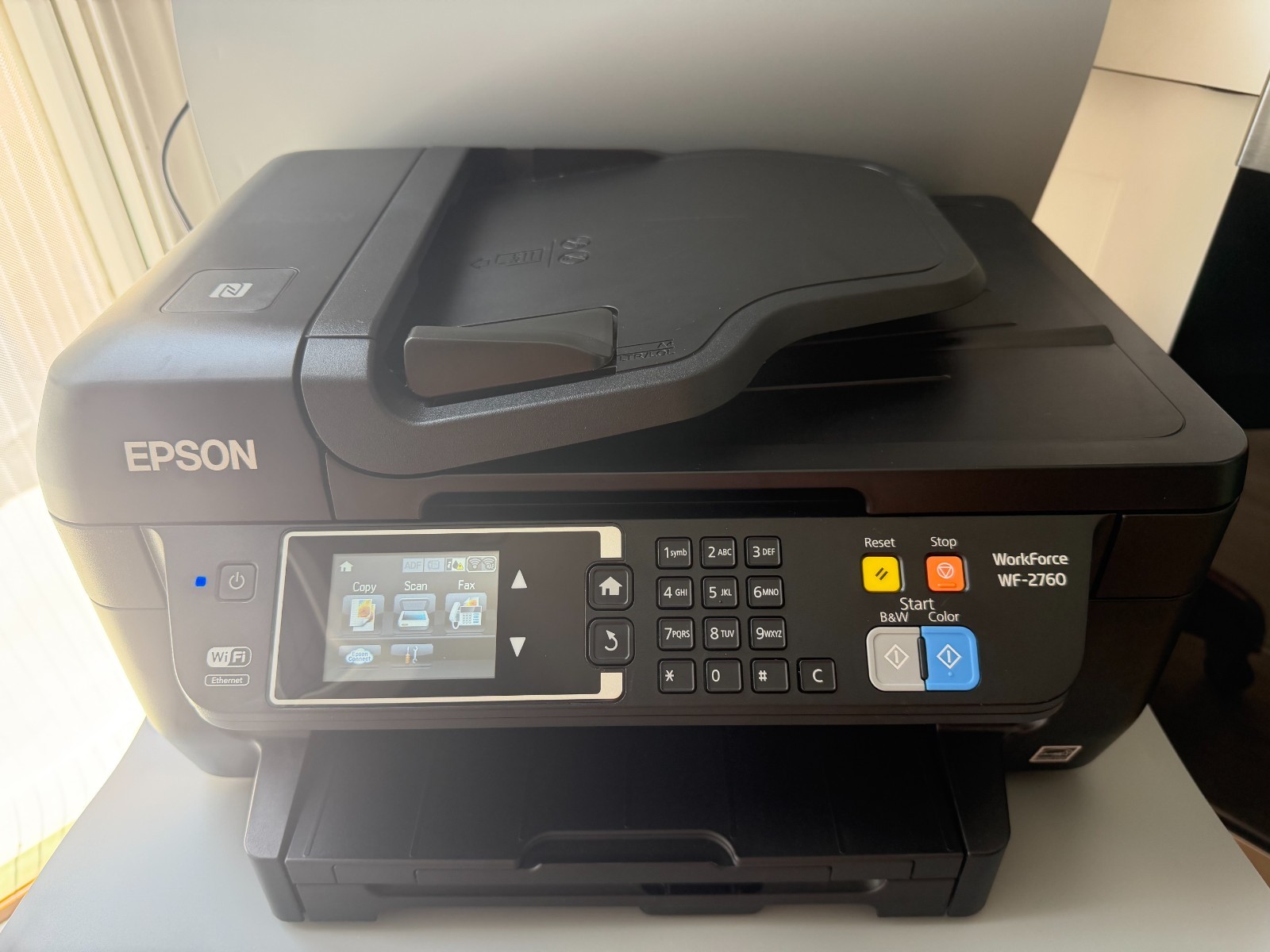 Epson WorkForce WF-2760 All-in-One Wireless Inkjet Printer Tested Working