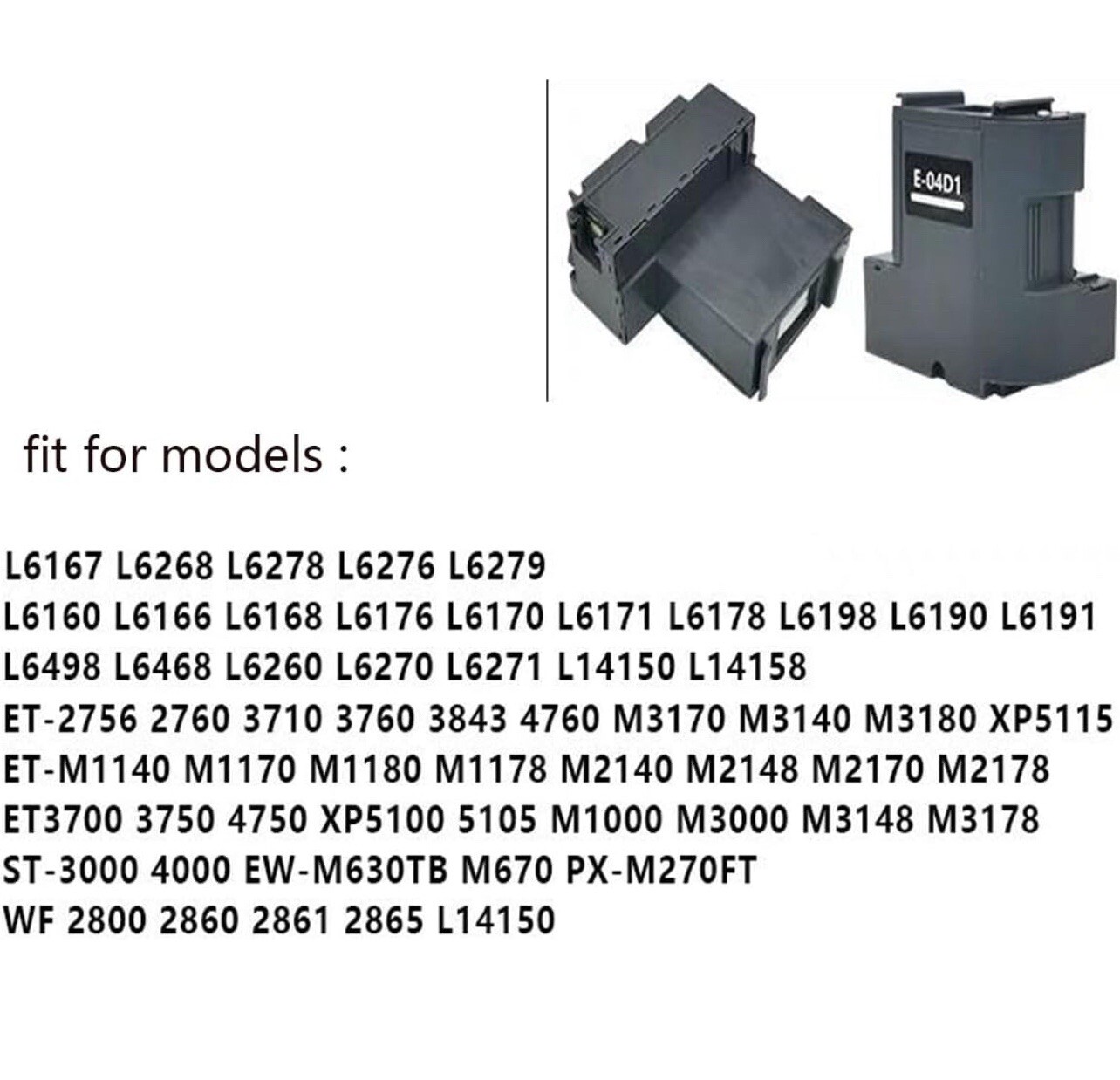 PRINTERWORLD 2PCS COMPATIBLE WITH Epson Ink Maintenance Box T04D100 T04D1 EWMB2