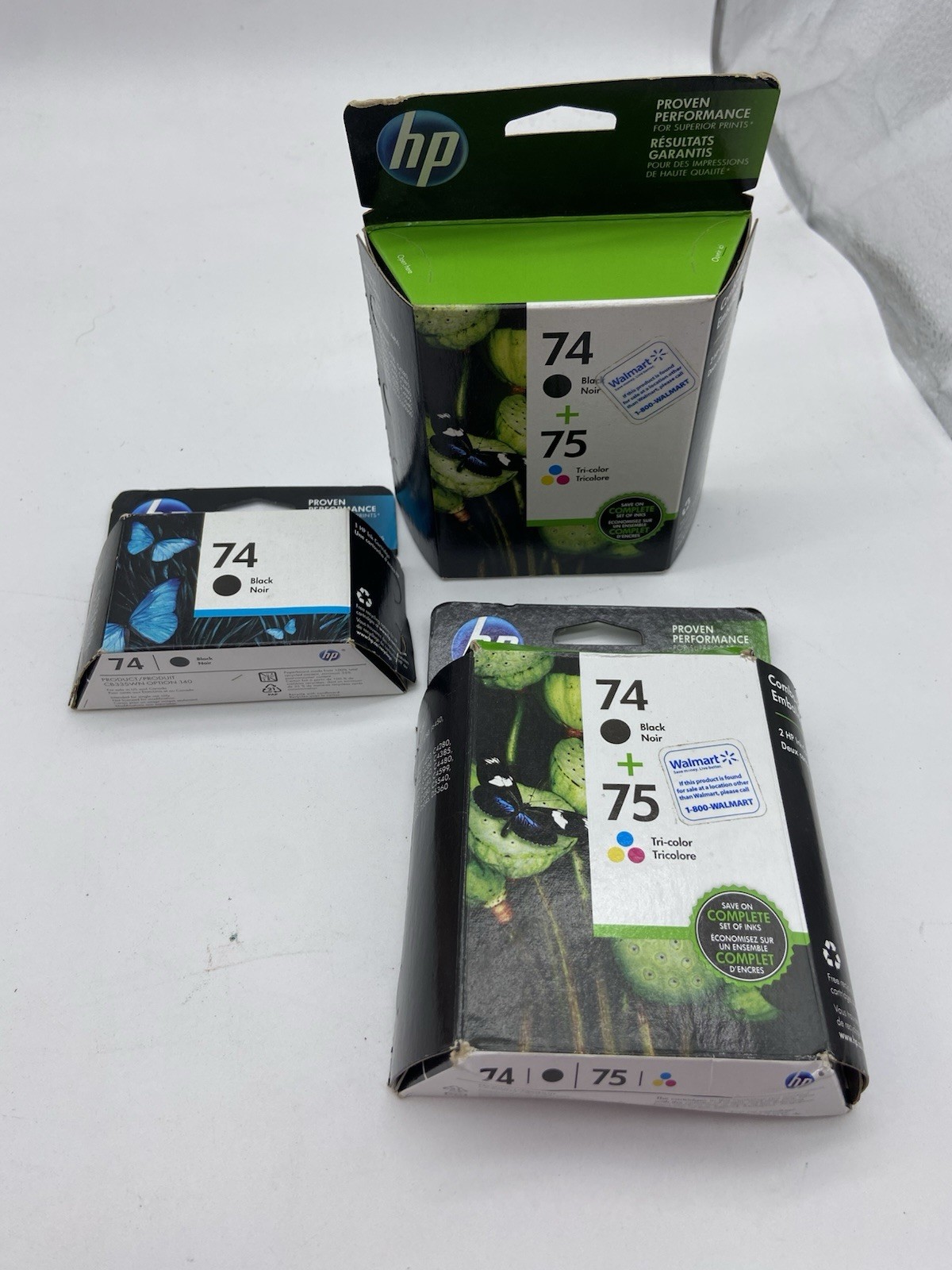 5x OEM New HP 74 75 Combo Ink Cartridges – Black, Tri-color (CC659FN)
