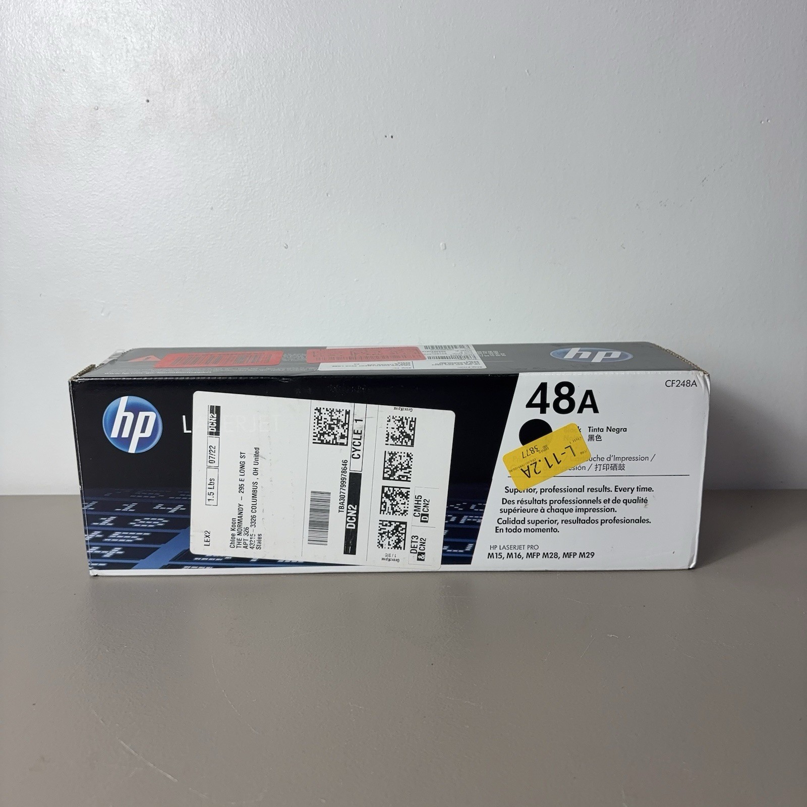 Genuine HP 48A CF248A Black Toner Cartridge For HP M15, M16, MFP M28,MFP M29 New