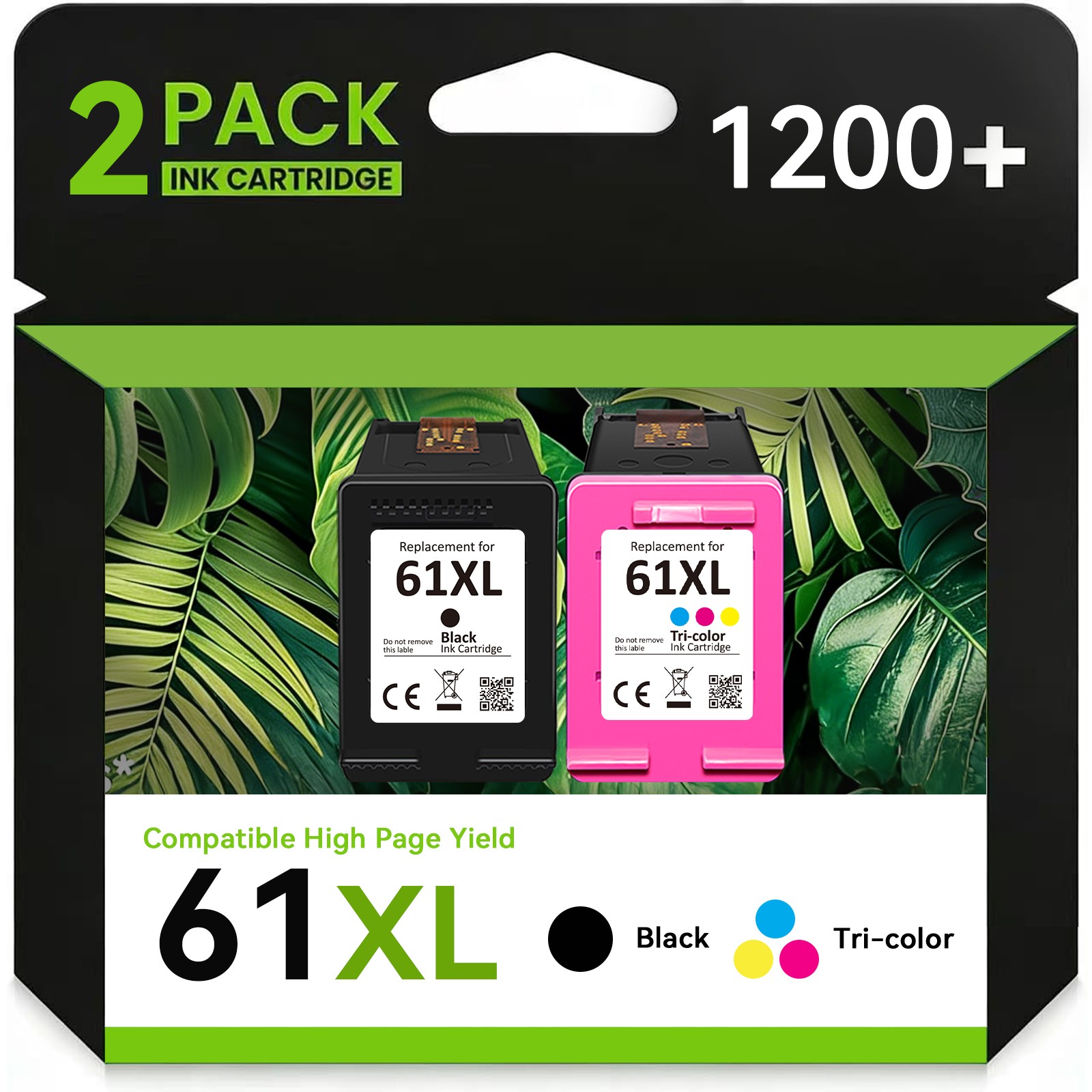 61XL Ink Cartridge Compatible with HP 61 XL OfficeJet 4630 4632 4635 2620 2622