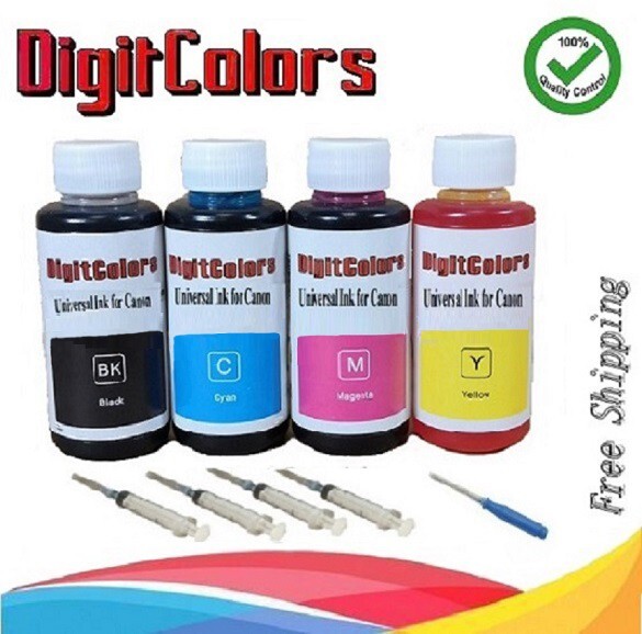 4x100ml Refill ink kit for Canon 210 211 240 241 PIXMA MG2120 MX340 MX439 MX512