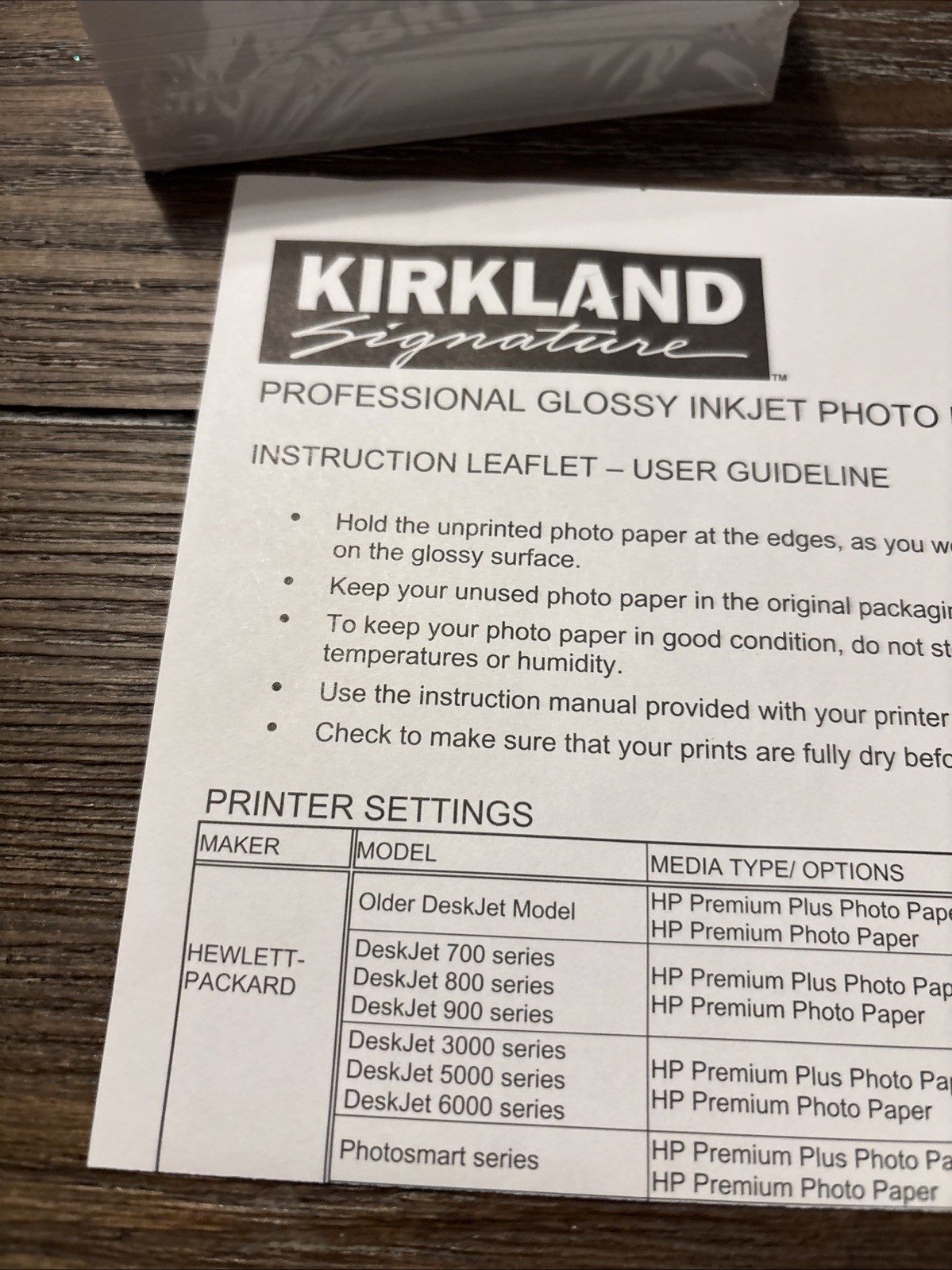 Kirkland Professional Glossy Inkjet Photo Paper 4″x6″ 150 Sheets Pictures