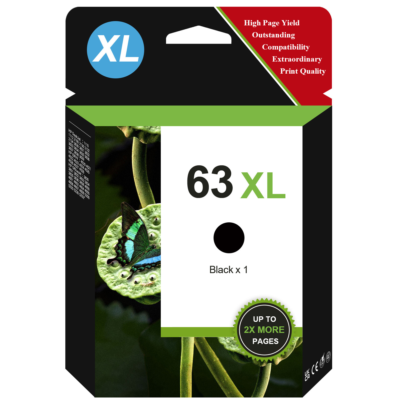 #63XL 63XXL Ink Cartridges for HP Officejet 5258 5255 5252 5260 5212 4650 3830