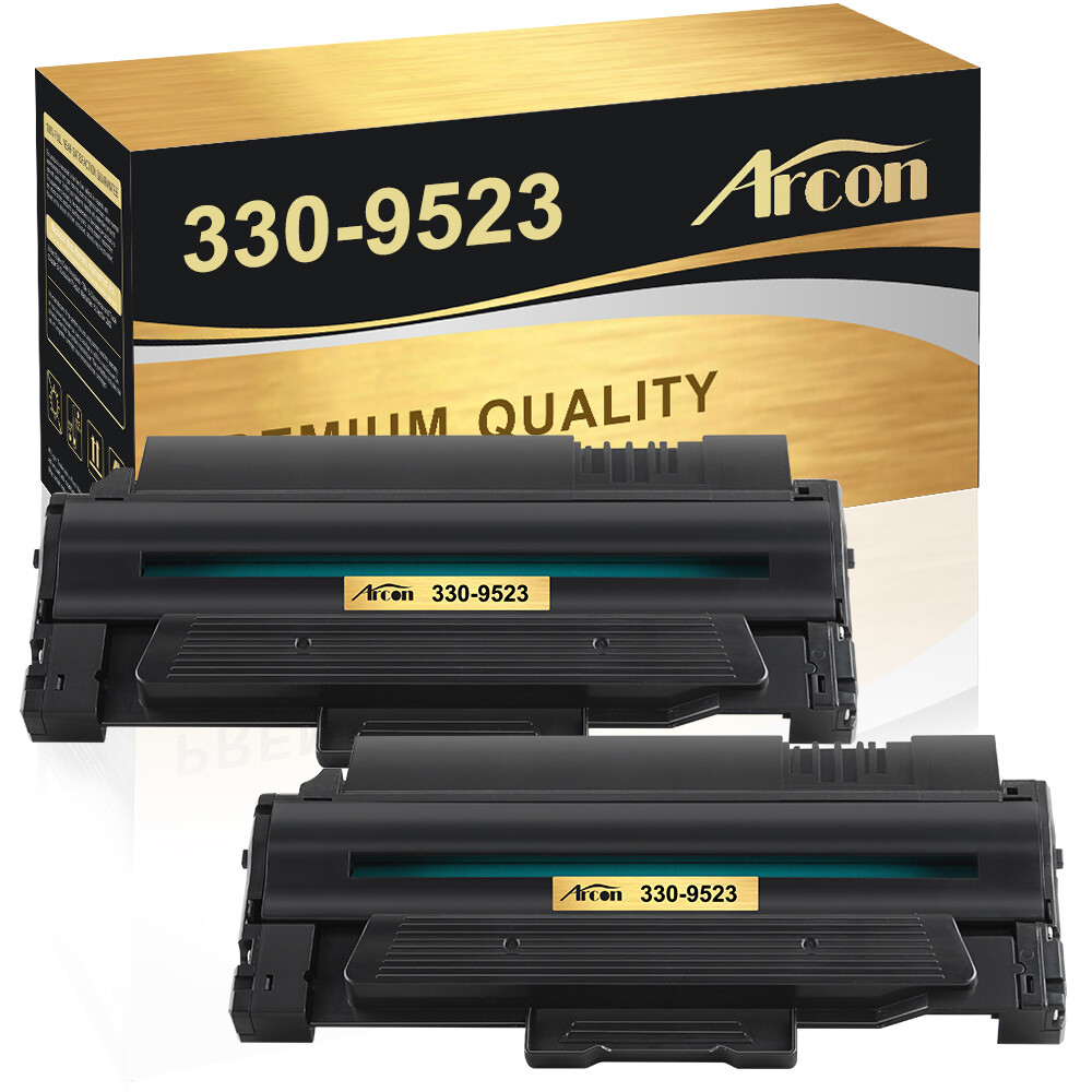 2PK Black 330-9523 Toner Cartridge For Dell Laser 1130 1130n 1133 1135N Printer