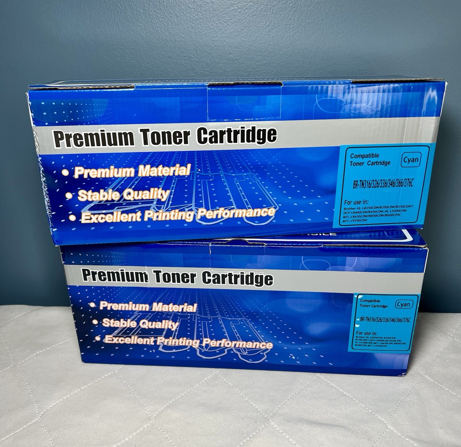 Brother Compatible Ink Toner Printer Cartridges TWO Cyan NEW SEALED HL DCP MFC
