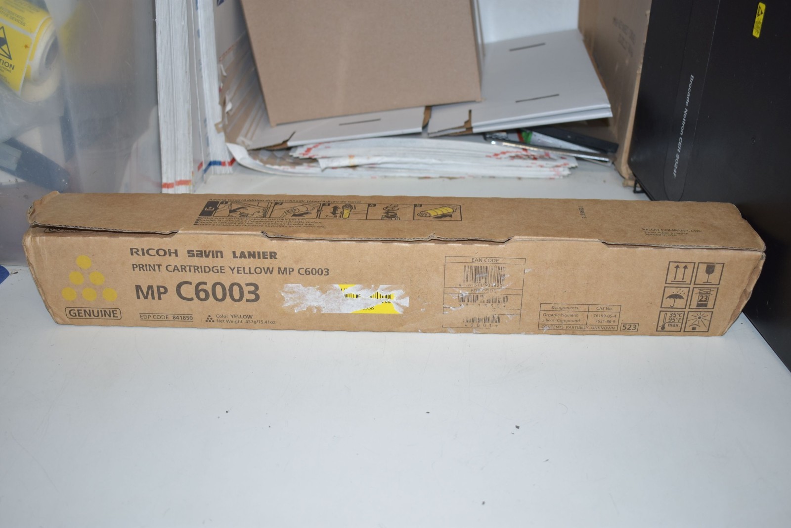 GENUINE RICOH SAVIN LANIER 841850 MP C6003 YELLOW LASER TONER NEW
