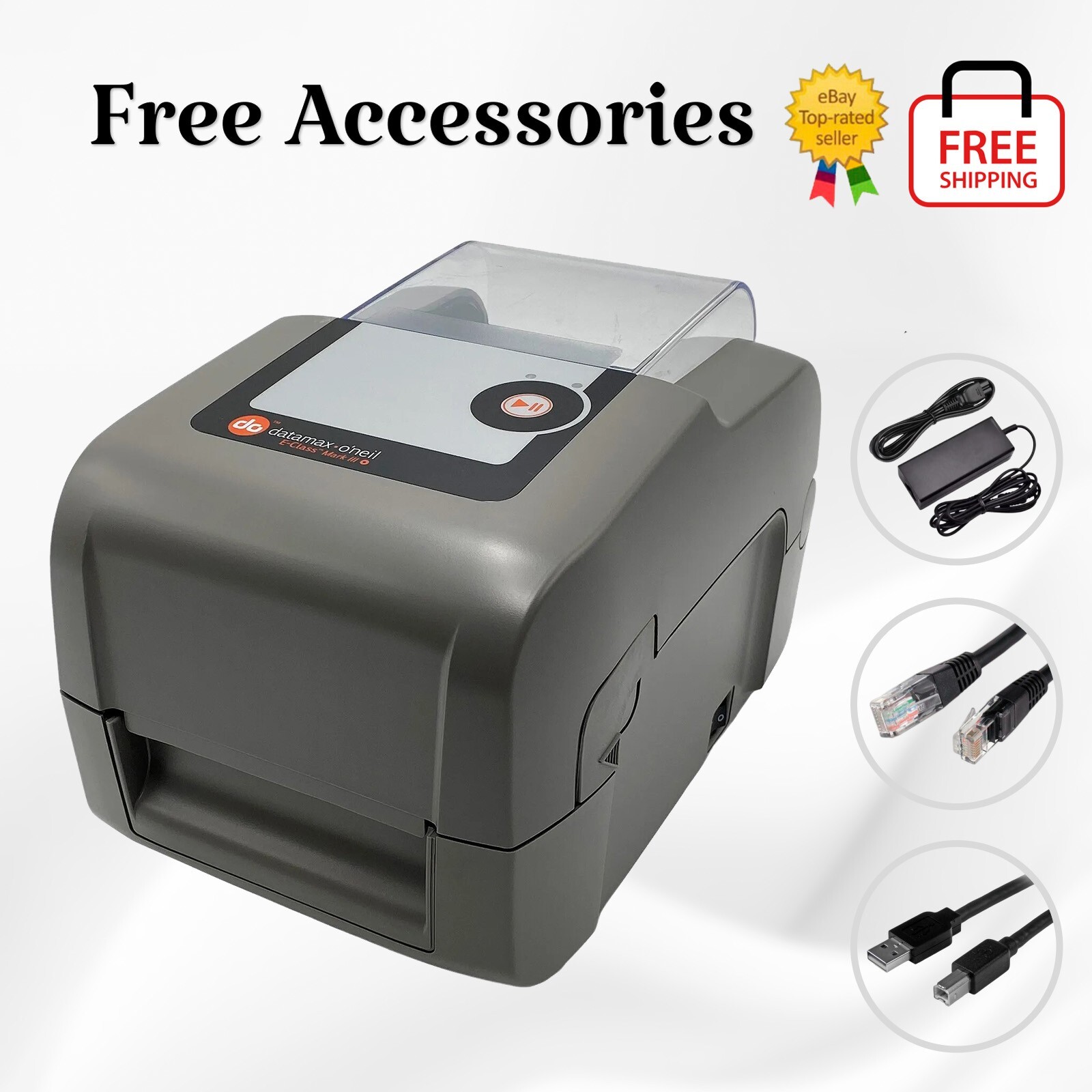 Datamax-O’Neil E-4205A Thermal Transfer Label Printer LAN USB Serial Parllel