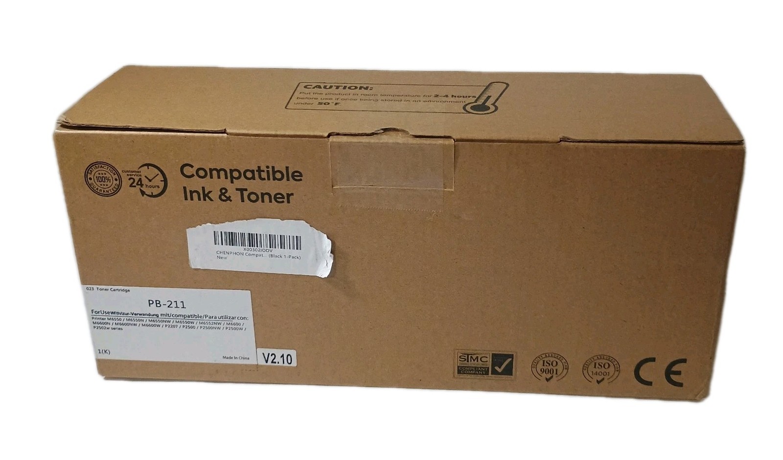 Generic PB-211 Black 1Pk Toner Replacement For Pantum P2500W M6550NW M6600N