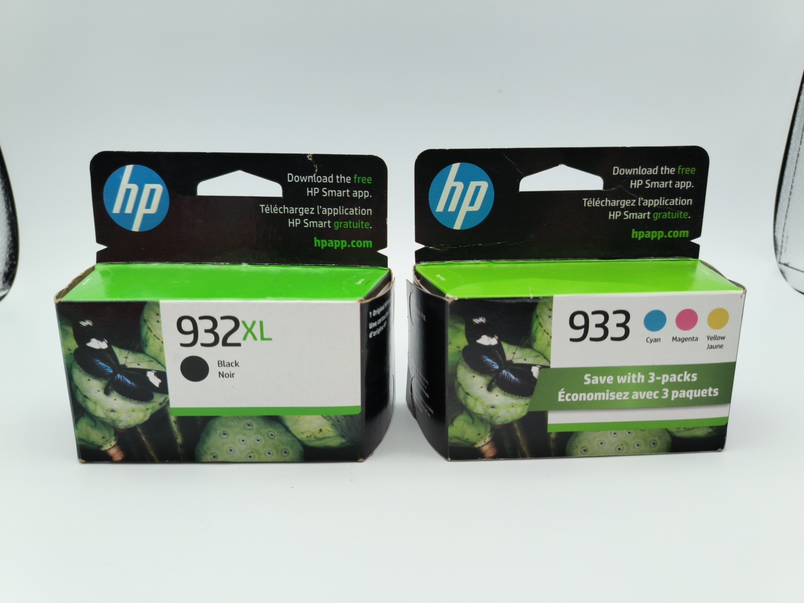 HP Ink Cartridges – 933 Color (exp Nov 26) + 932XL Black (exp Dec 23)