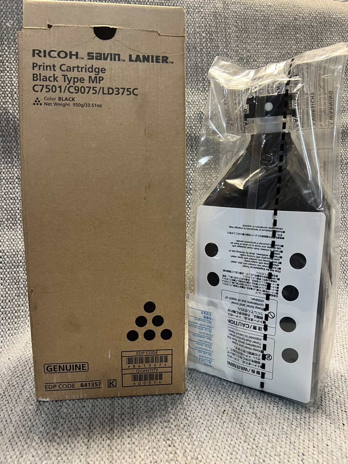 Genuine Ricoh Black Toner Cartridge EDP CODE 841357