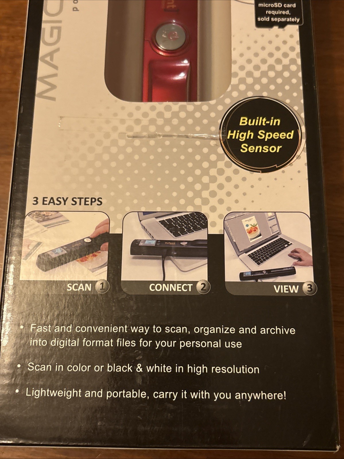VuPoint Magic Wand II 2 Portable Scanner Photos Convert JPG ST441R (28480-2) New