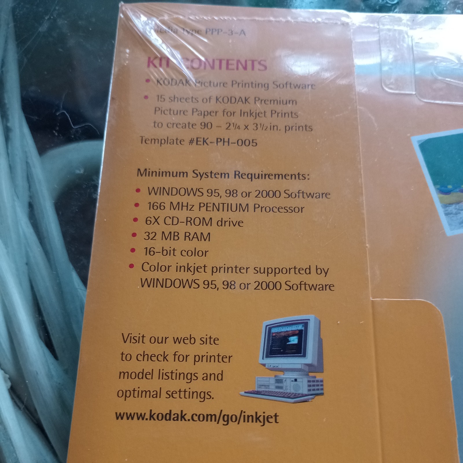 Kodak Wallet Size 2.25 X 3.5” Inkjet Photo High GlossPaper 174 Prints 1 open