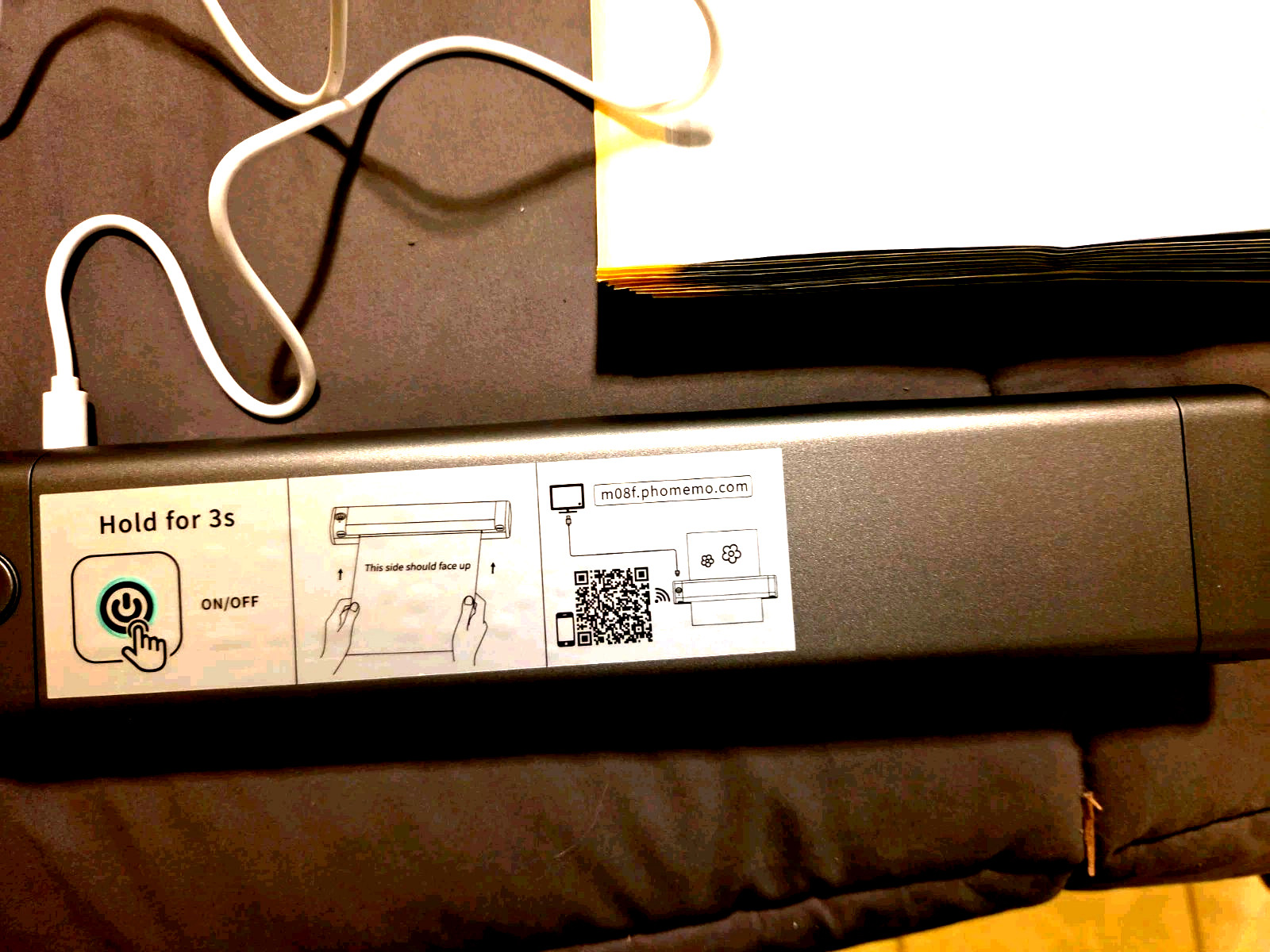 Phomemo M08F Portable Thermal Inkless Printer 8.5″ X 11″ Tatoo New Open Box