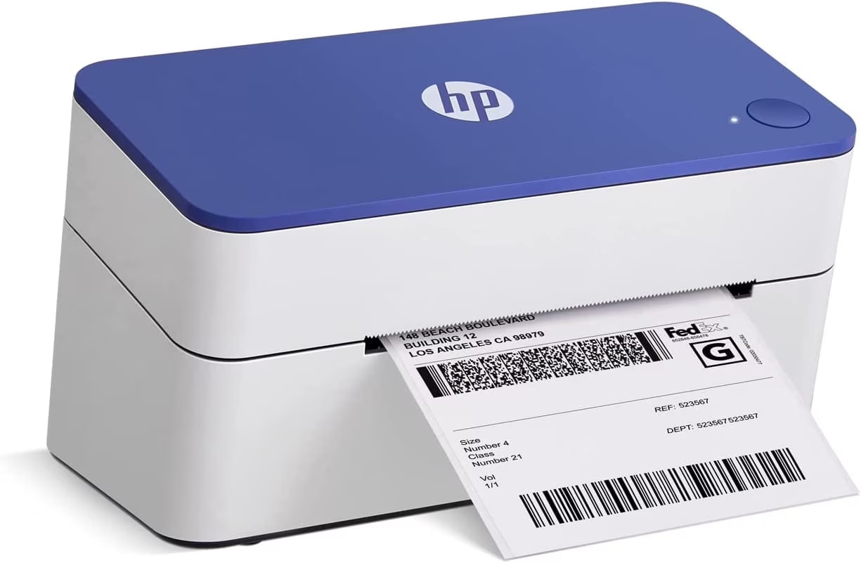 HP KE100 4X6 Thermal Label Printer Compact and High-Speed – 203 DPI