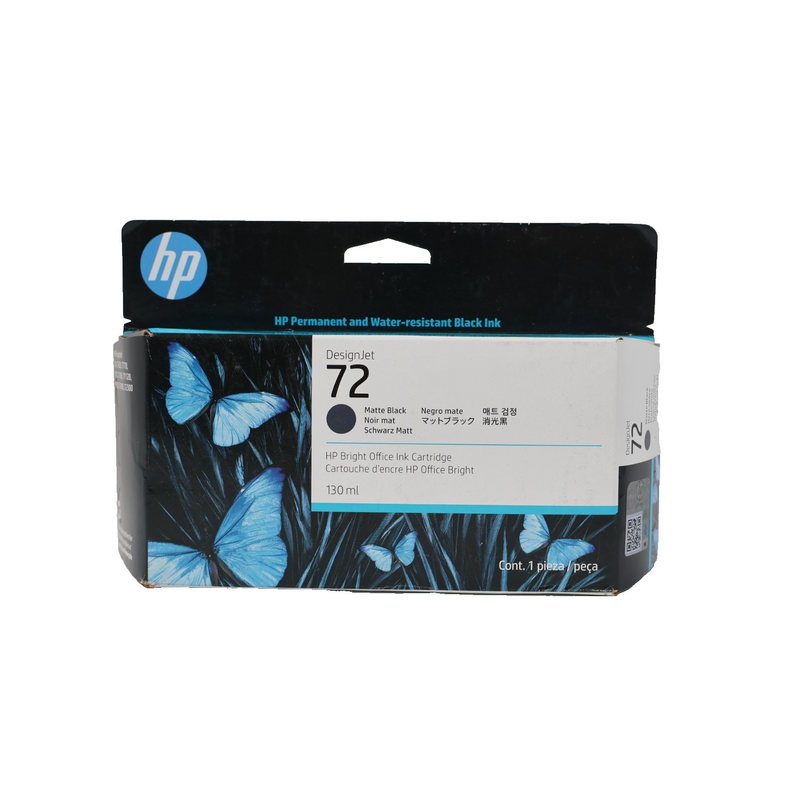 HP 72 130ml Matte Black 3/2028 DesignJet Ink Cartridge C9403A
