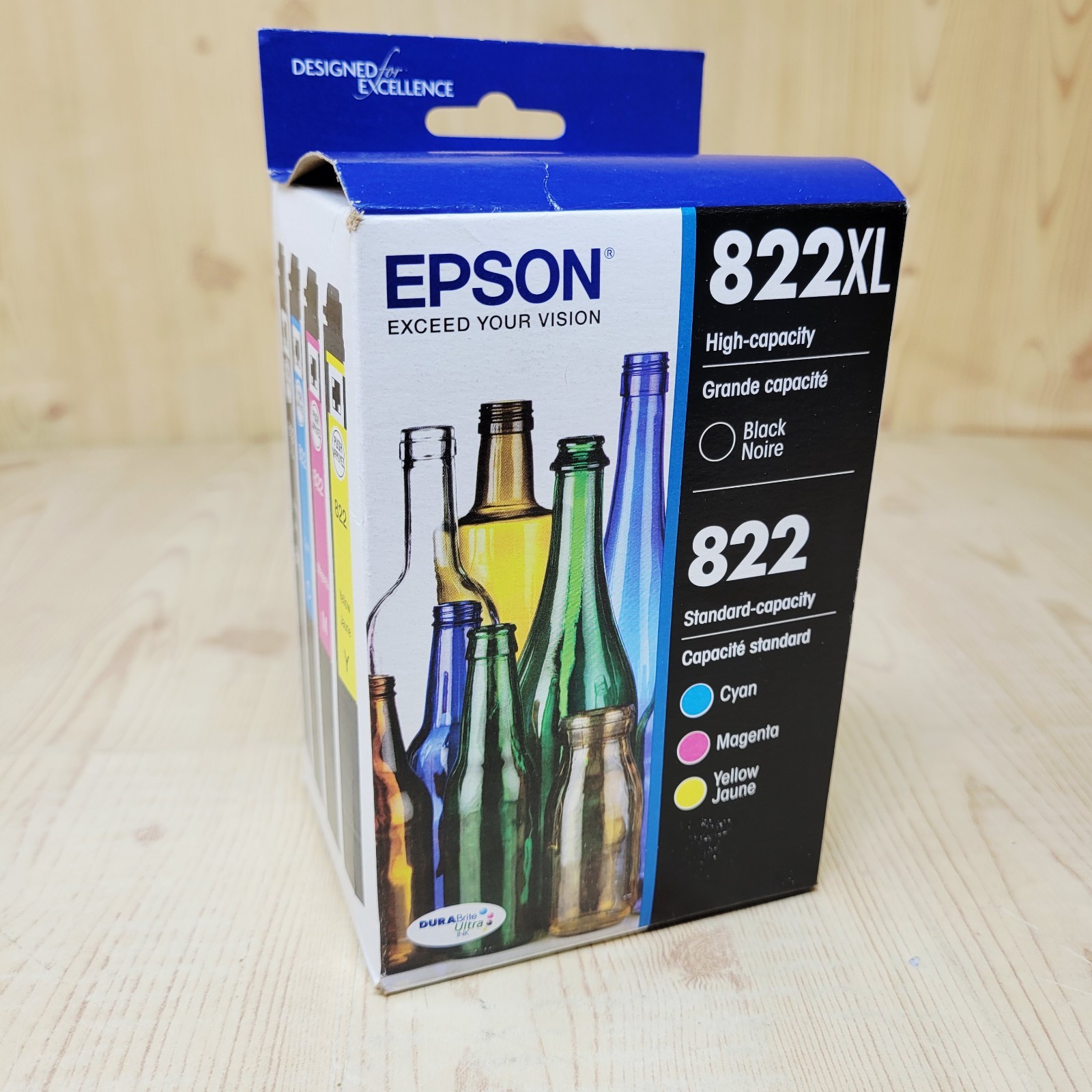 Epson Genuine 822XL Black 822 Color Ink Cartridges Exp 10/2027 NEW SEALED