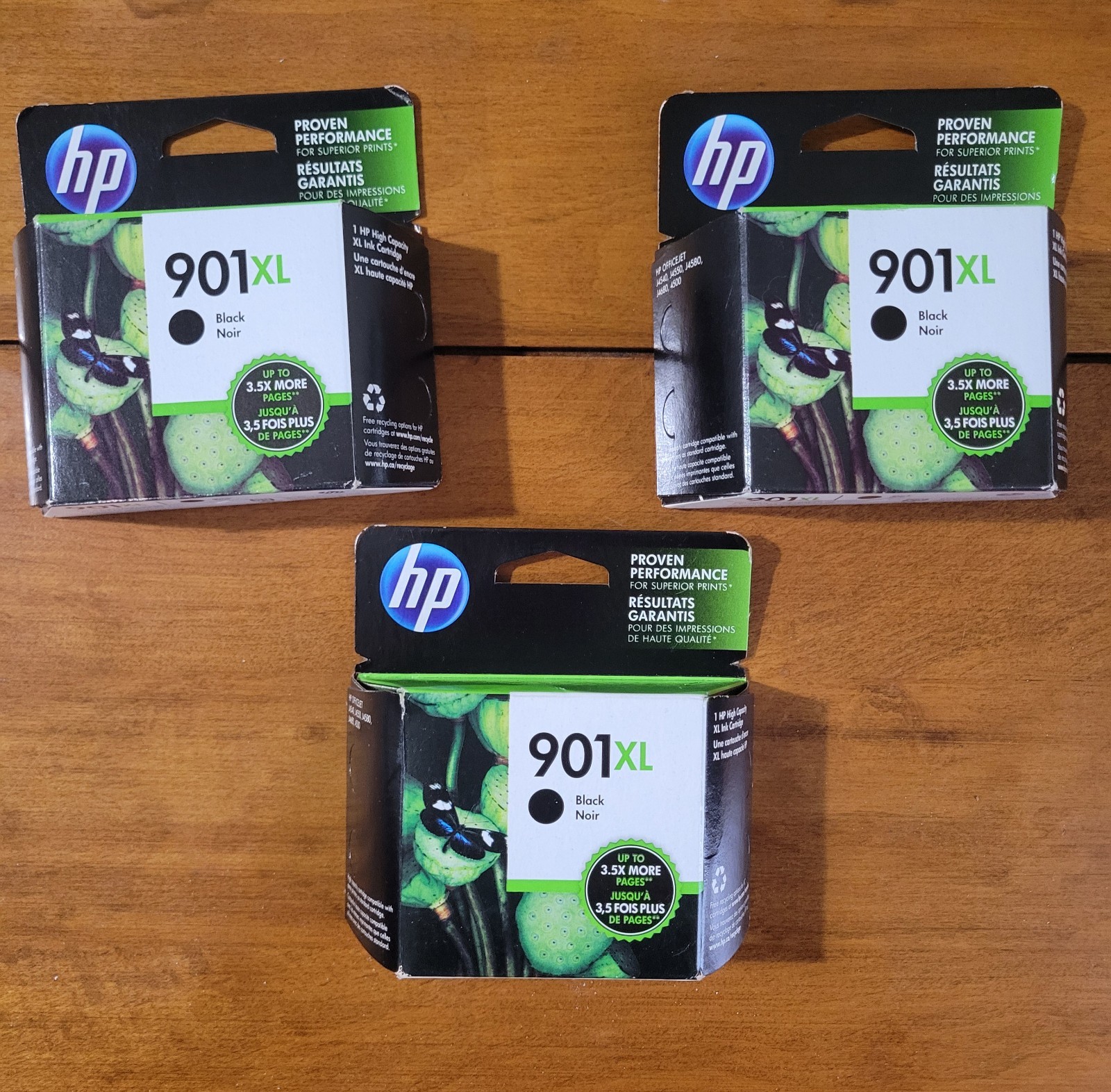 HP 901XL Black Ink Cartridges. 11 In Total. Expired