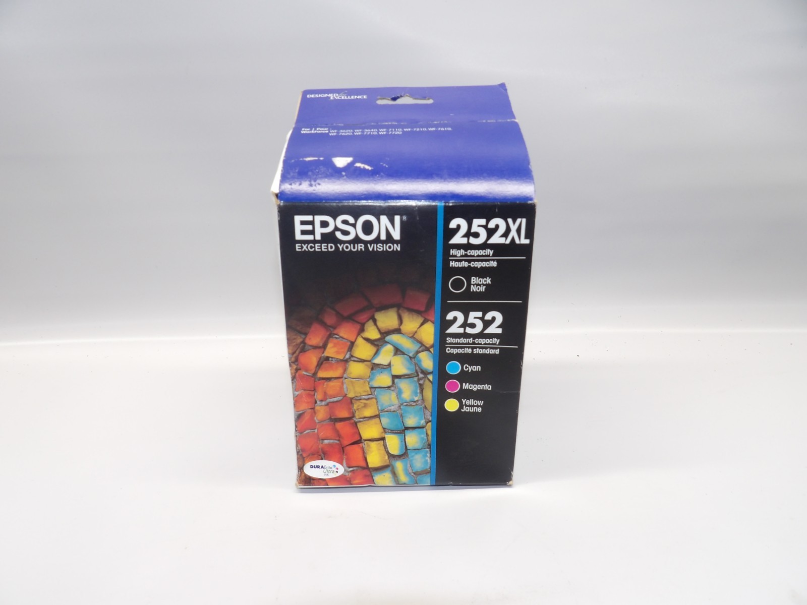 Epson 252XL/252 (T252XL-BCS) Black/Tri-Color Ink Cartridge – 4 Pack exp 12/2024