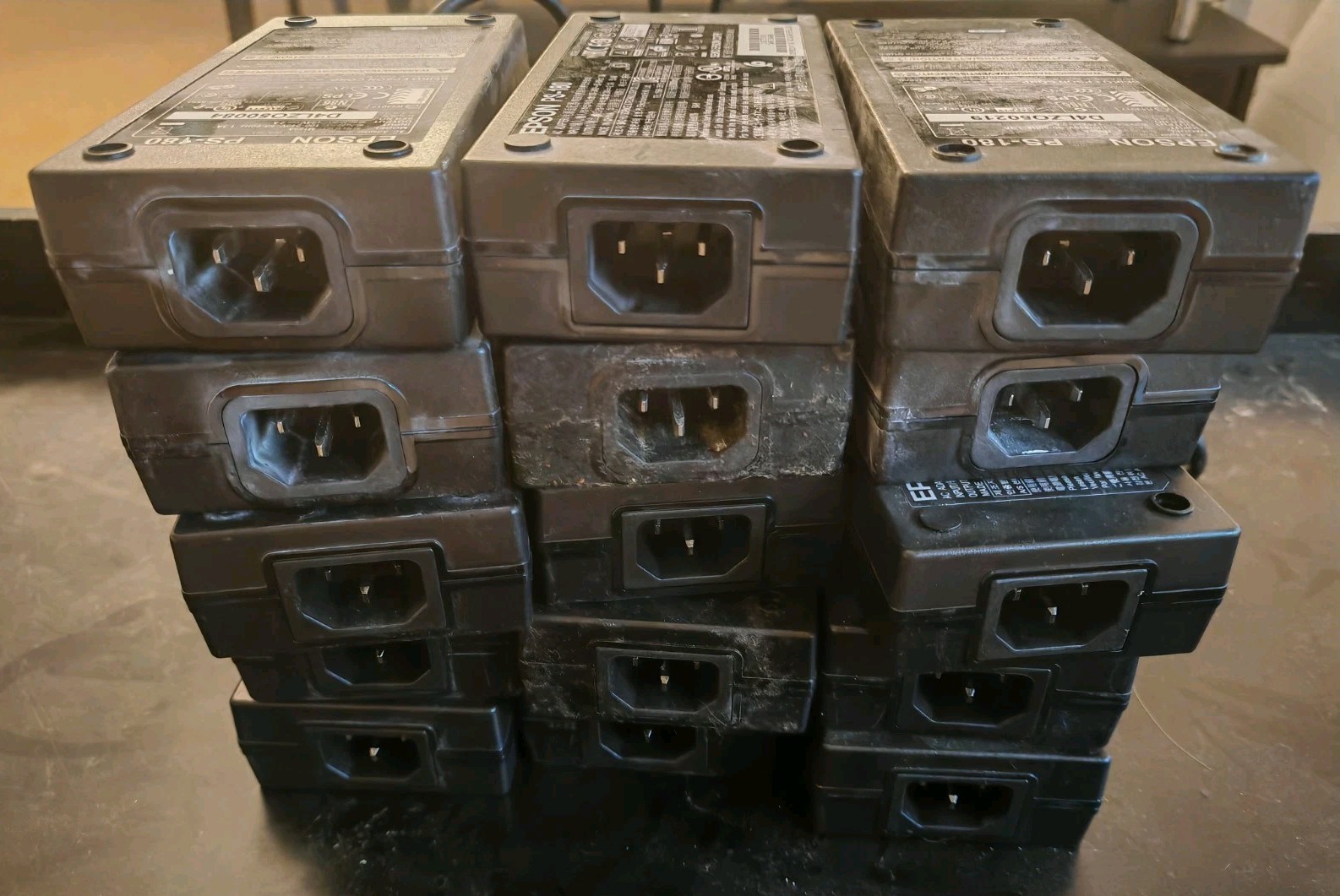 Lot of 20 Genuine Epson PS-180 AC Adapters 3 Pin 24V 2.1A Power Supply M159D