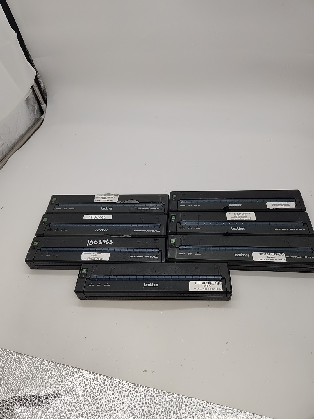 Lot of 7 ~ Brother PJ-623 PocketJet 6 Plus Mobile Thermal Printers ~Parts Repair