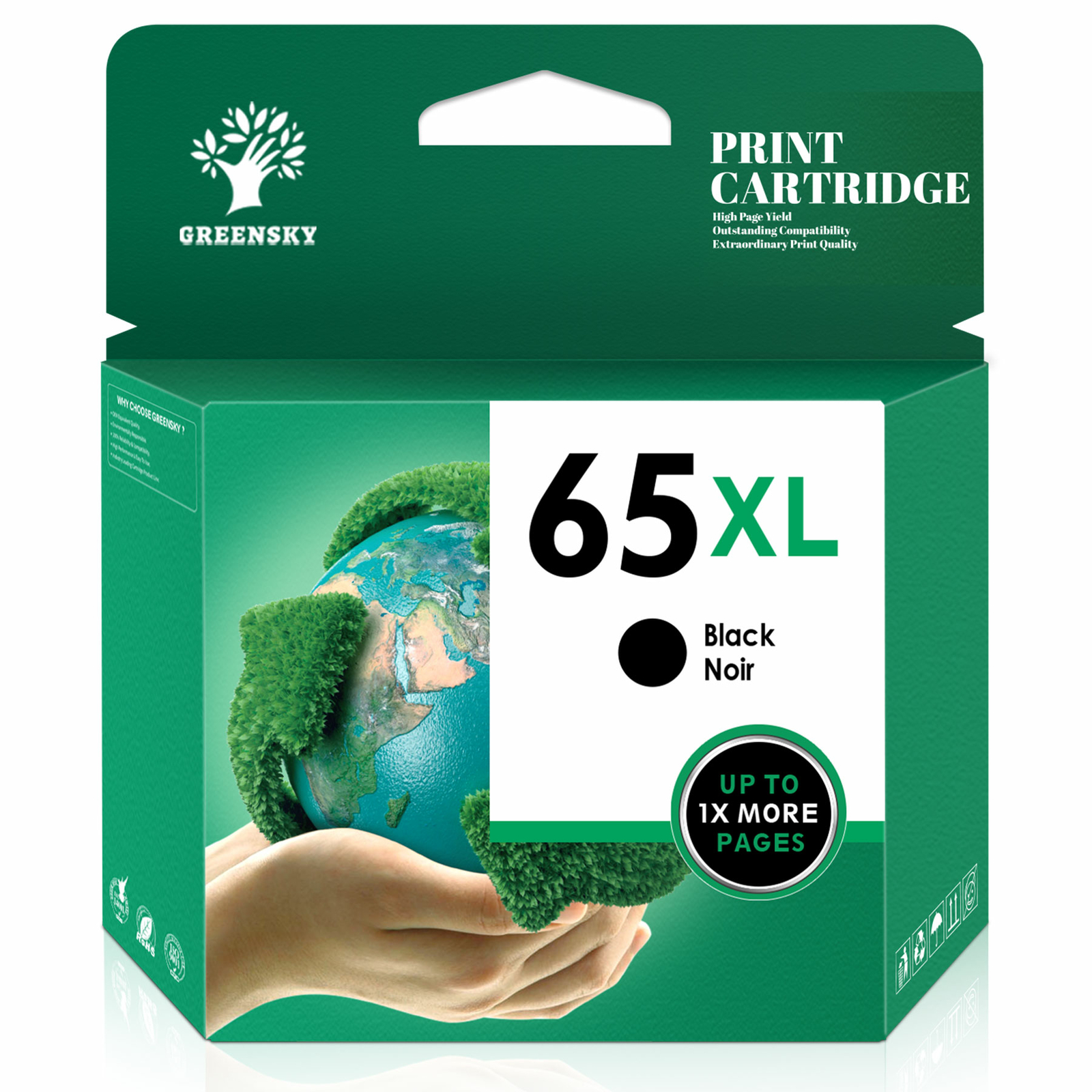65XL Black Color Ink For HP Deskjet 2652 2655 3752 3755 3758 ENVY 5052 5055 5058