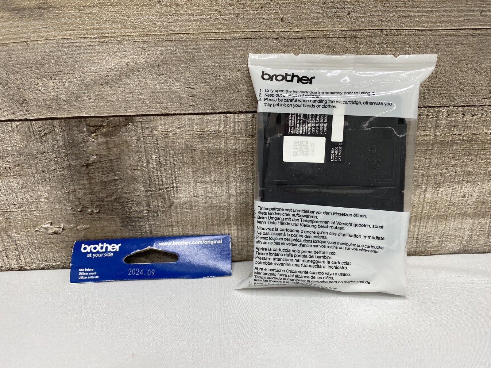 Genuine Brother LC203BK XL Black High Yield Ink Cartridge Exp 09/2024