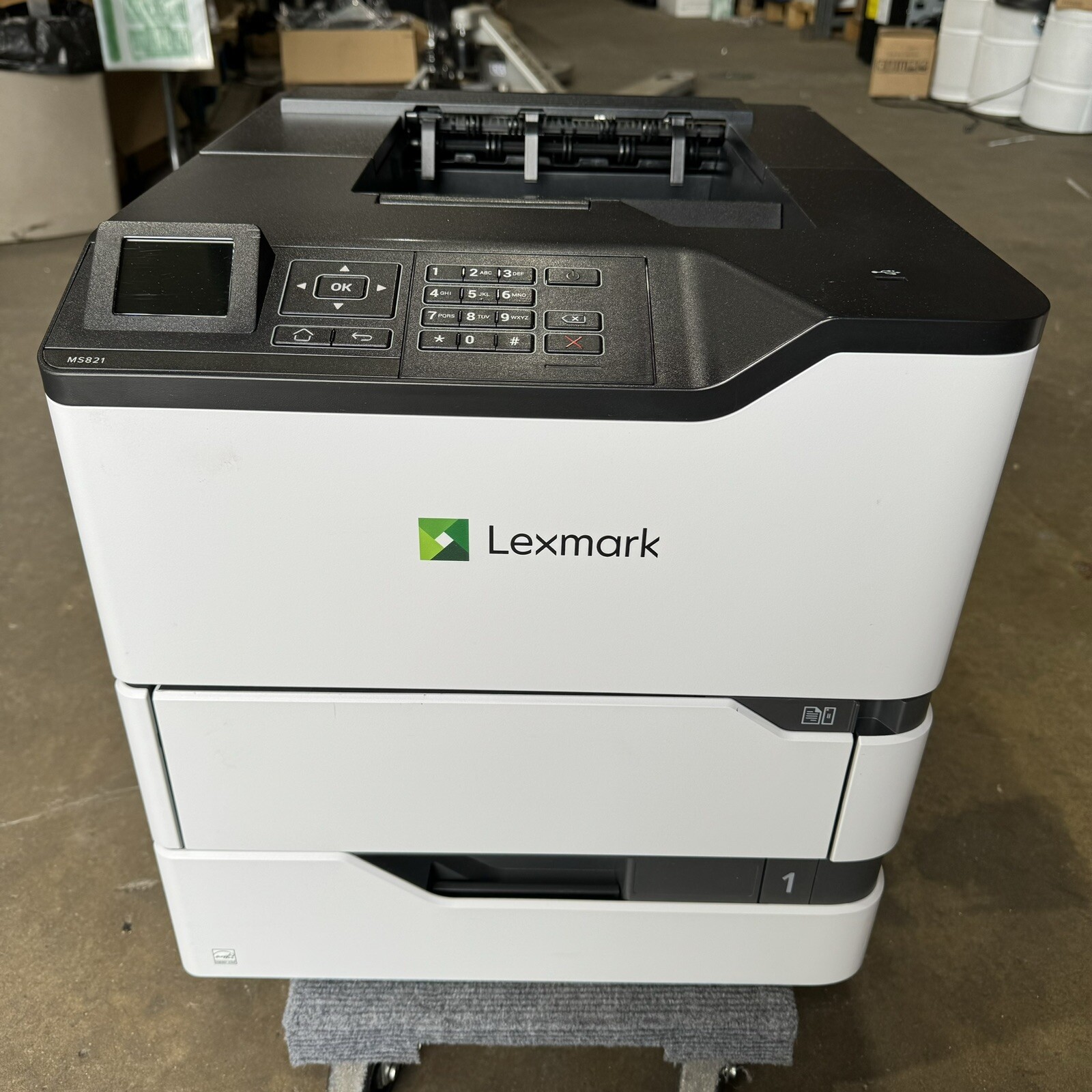 High Output Laser Duplex USB Network Printer – Black/White Lexmark MS821DN